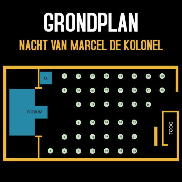 product grondplan Nacht van Marcel de Kolonel